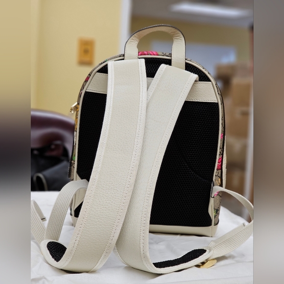 GUCCI Ophidia GG Flora Small Backpack - Picture 4 of 8